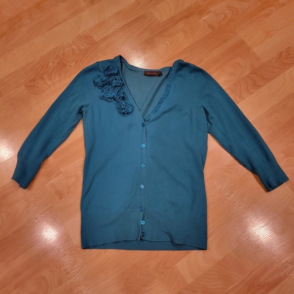 The Limited Blue Embellished Cardigan Size small - Picture 4 of 4